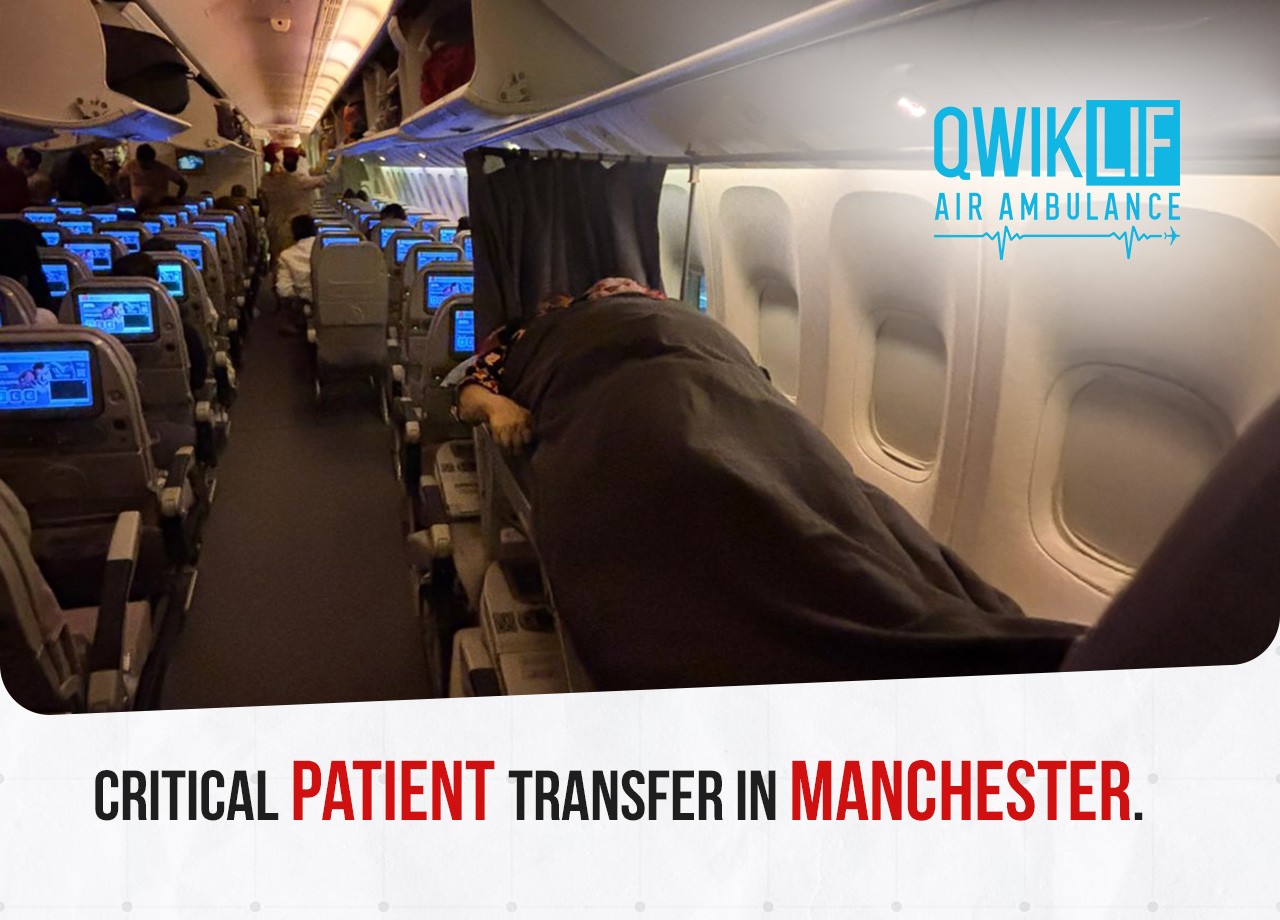 Critical Patient Transfer from Manchester with QwikLif Air Ambulance